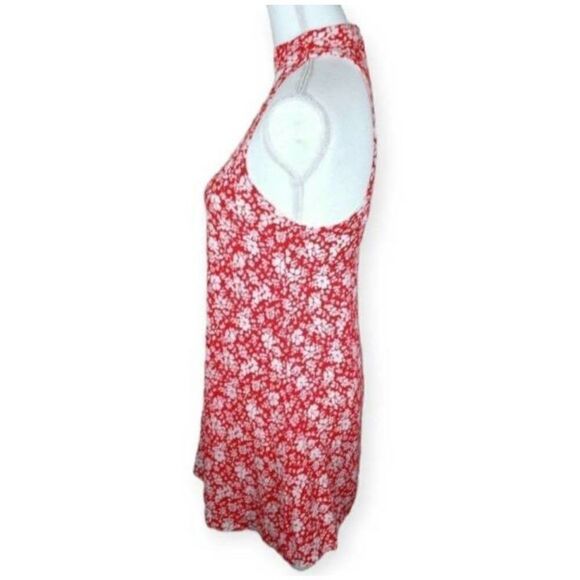 LULU'S LEAN CLOSE IVORY & RED FLORAL SWING DRESS SZ. XS EUC. - Picture 9 of 12